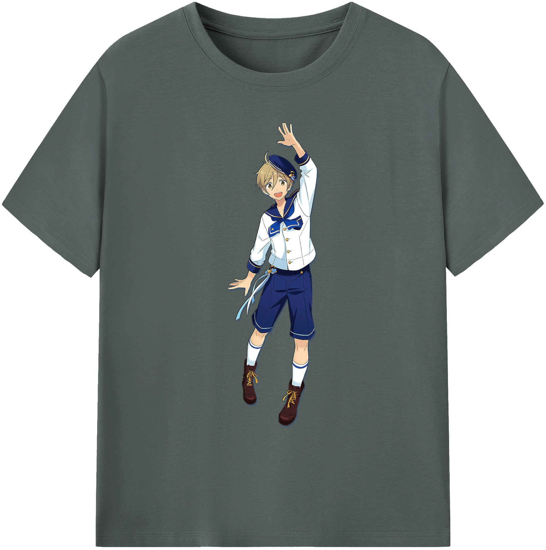 （画像用） あんさんぶるスターズ! Ensemble Stars 綿100％ メンズ半袖Tシャツ｜肌触りやわらか＆通気性